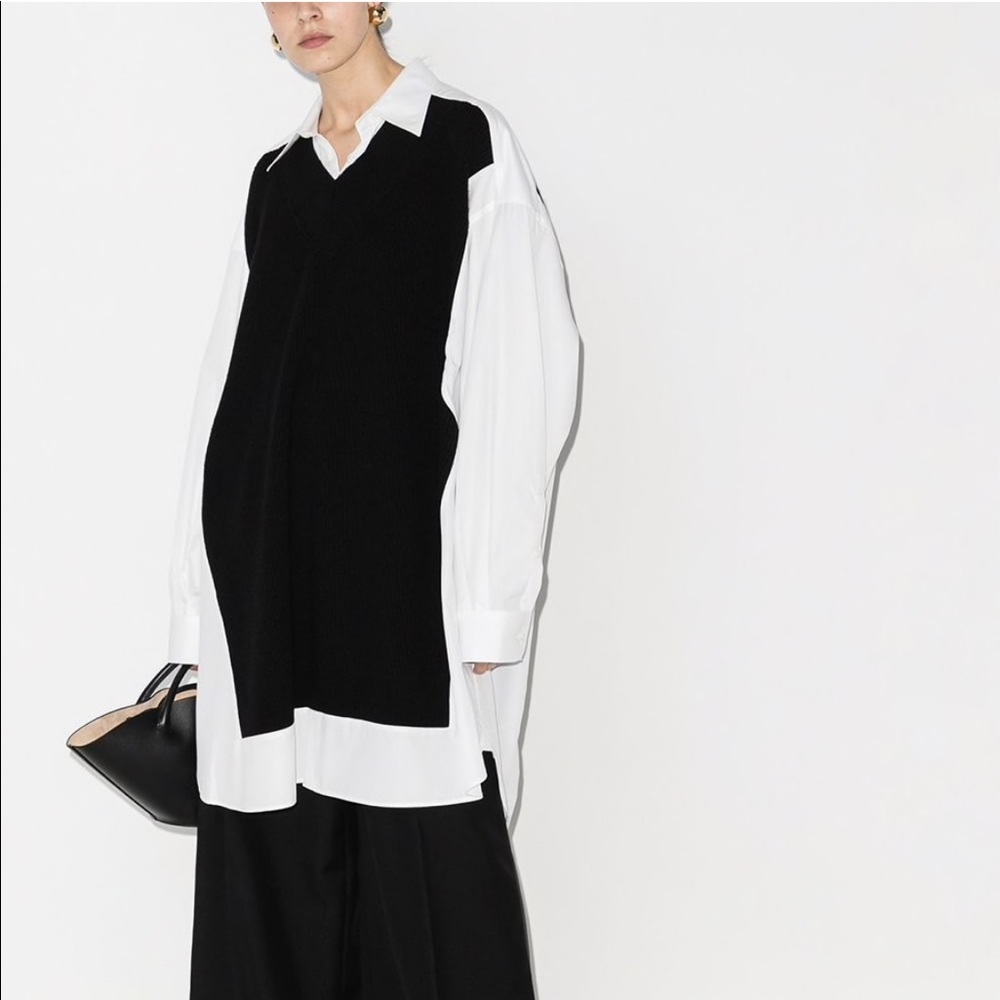 Maison Margiela paneled shirt dress